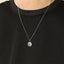 PSS1380 STAINLESS STEEL ROUND PENDANT WITH STAR