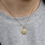 PSS1381 STAINLESS STEEL ROUND PENDANT WITH SUN