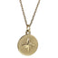 PSS1382 STAINLESS STEEL ROUND PENDANT WITH STAR