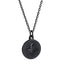 PSS1382 STAINLESS STEEL ROUND PENDANT WITH STAR