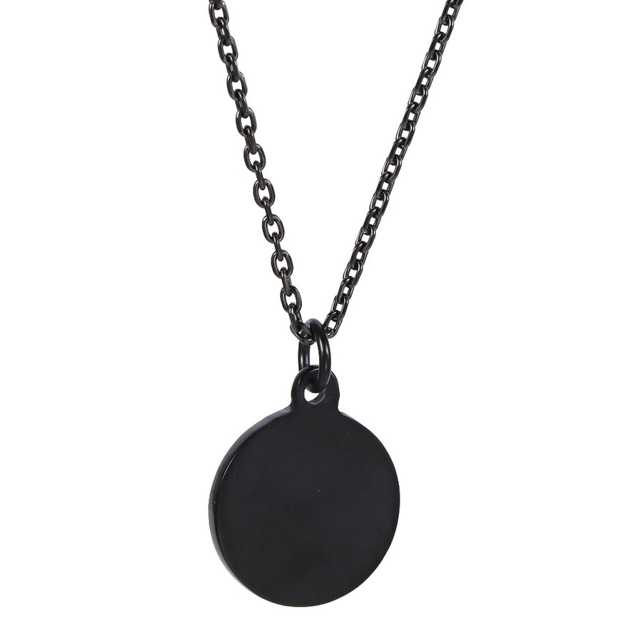 PSS1382 STAINLESS STEEL ROUND PENDANT WITH STAR