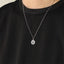 PSS1382 STAINLESS STEEL ROUND PENDANT WITH STAR