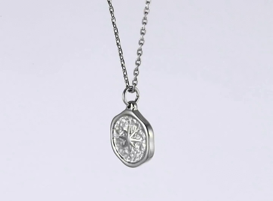 PSS1383 STAINLESS STEEL PENDANT WITH STAR