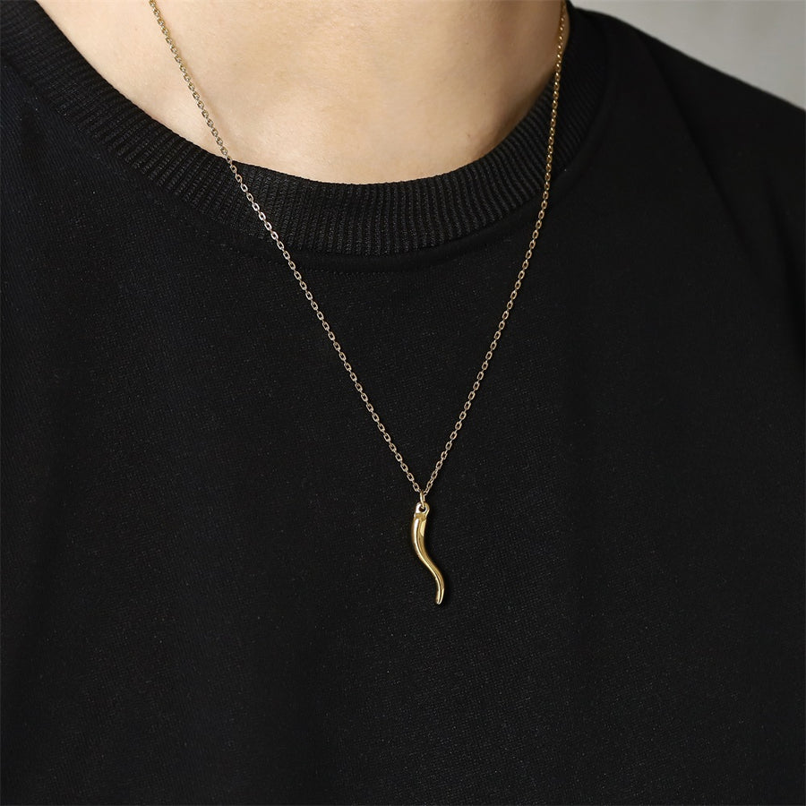 PSS1384 STAINLESS STEEL CHILI PENDANT