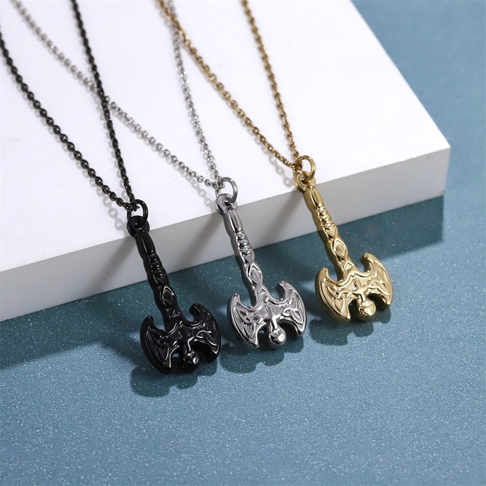 PSS1385 STAINLESS STEEL VIKING AXE PENDANT