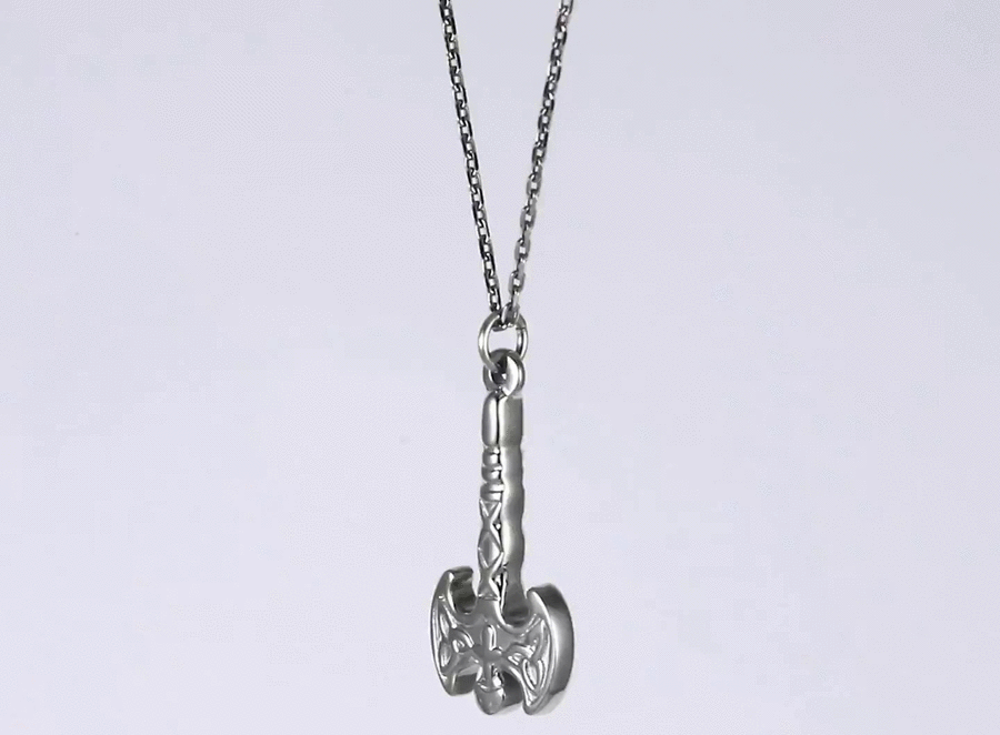 PSS1385 STAINLESS STEEL VIKING AXE PENDANT