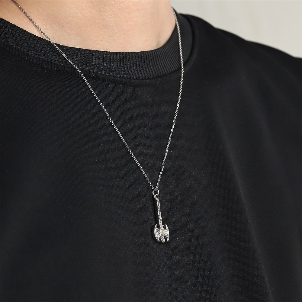 PSS1385 STAINLESS STEEL VIKING AXE PENDANT
