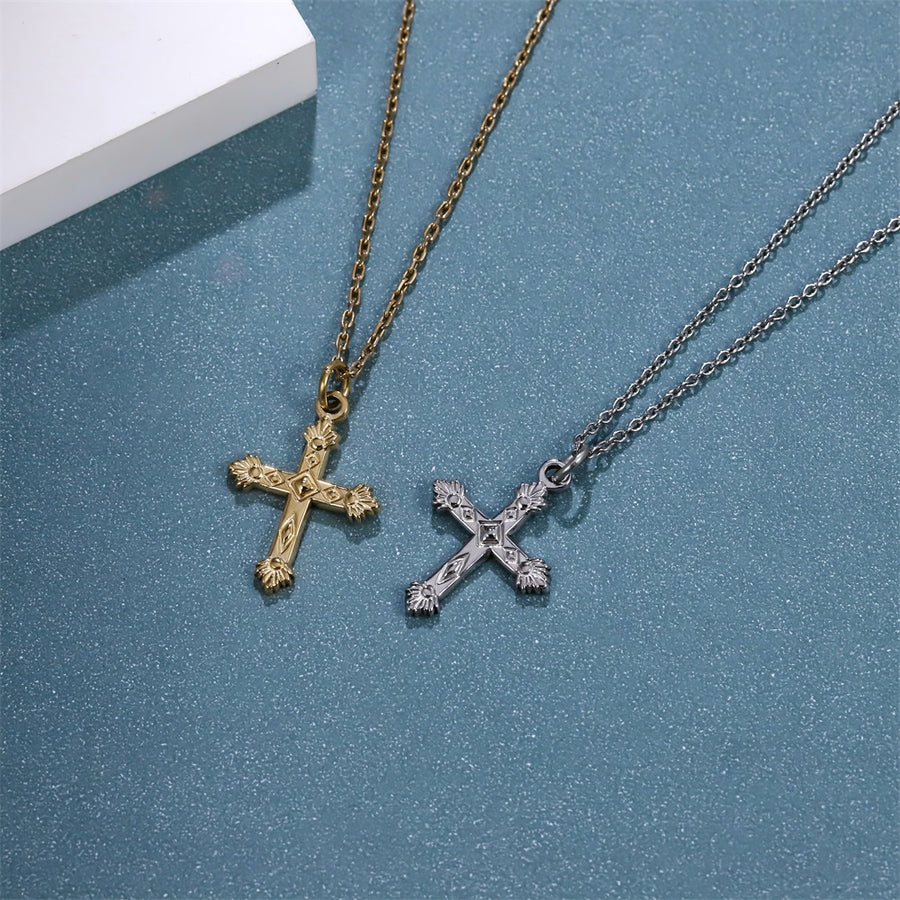 PSS1388 STAINLESS STEEL CROSS PENDANT