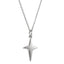 PSS1390 STAINLESS STEEL FOUR-POINT STAR PENDANT