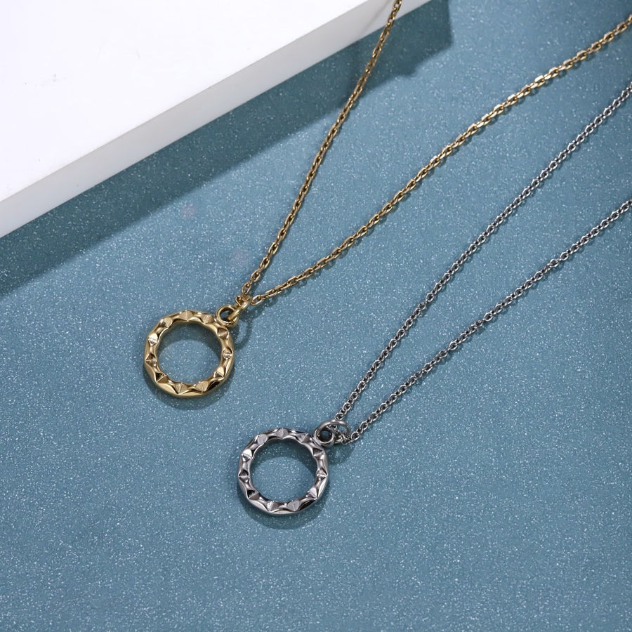 PSS1391 STAINLESS STEEL CIRCLE PENDANT