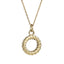 PSS1392 STAINLESS STEEL ROPE CIRCLE PENDANT