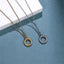PSS1392 STAINLESS STEEL ROPE CIRCLE PENDANT