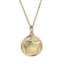 PSS1393 STAINLESS STEEL ROUND PENDANT WITH CROWN