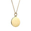PSS1393 STAINLESS STEEL ROUND PENDANT WITH CROWN