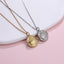 PSS1393 STAINLESS STEEL ROUND PENDANT WITH CROWN