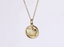 PSS1393 STAINLESS STEEL ROUND PENDANT WITH CROWN
