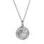 PSS1393 STAINLESS STEEL ROUND PENDANT WITH CROWN