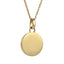 PSS1394 STAINLESS STEEL ROUND PENDANT WITH HEART NATURAL RED STONE