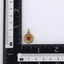 PSS1394 STAINLESS STEEL ROUND PENDANT WITH HEART NATURAL RED STONE