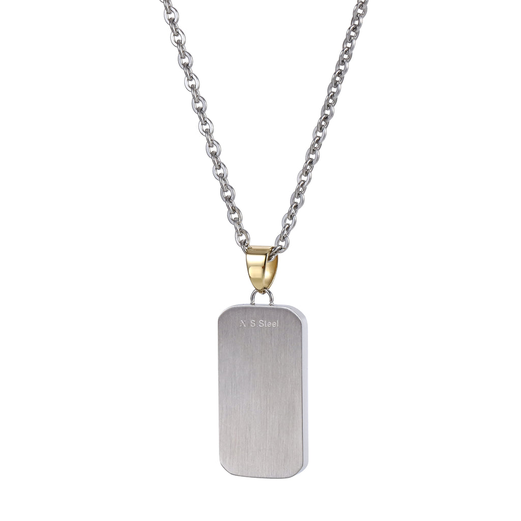 PSS1395 STAINLESS STEEL PENDANT WITH CROSS PATTERN
