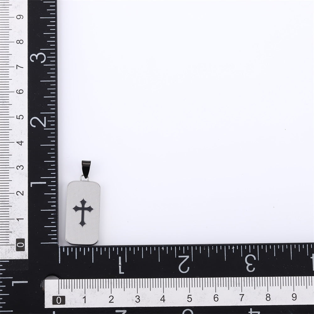 PSS1395 STAINLESS STEEL PENDANT WITH CROSS PATTERN