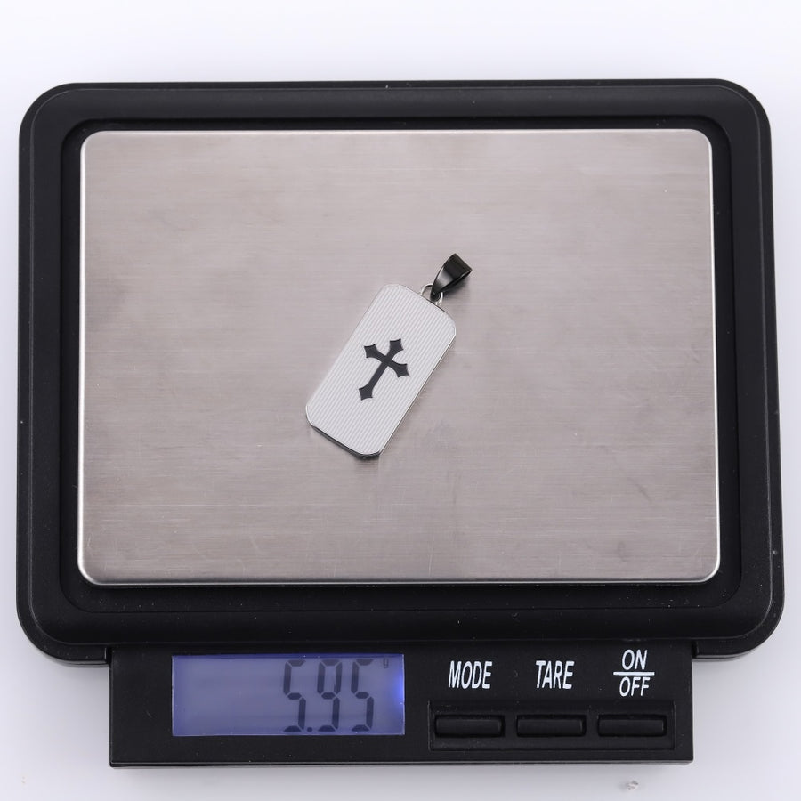 PSS1395 STAINLESS STEEL PENDANT WITH CROSS PATTERN