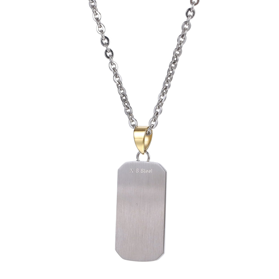 PSS1396 STAINLESS STEEL PENDANT WITH CROSS PATTERN