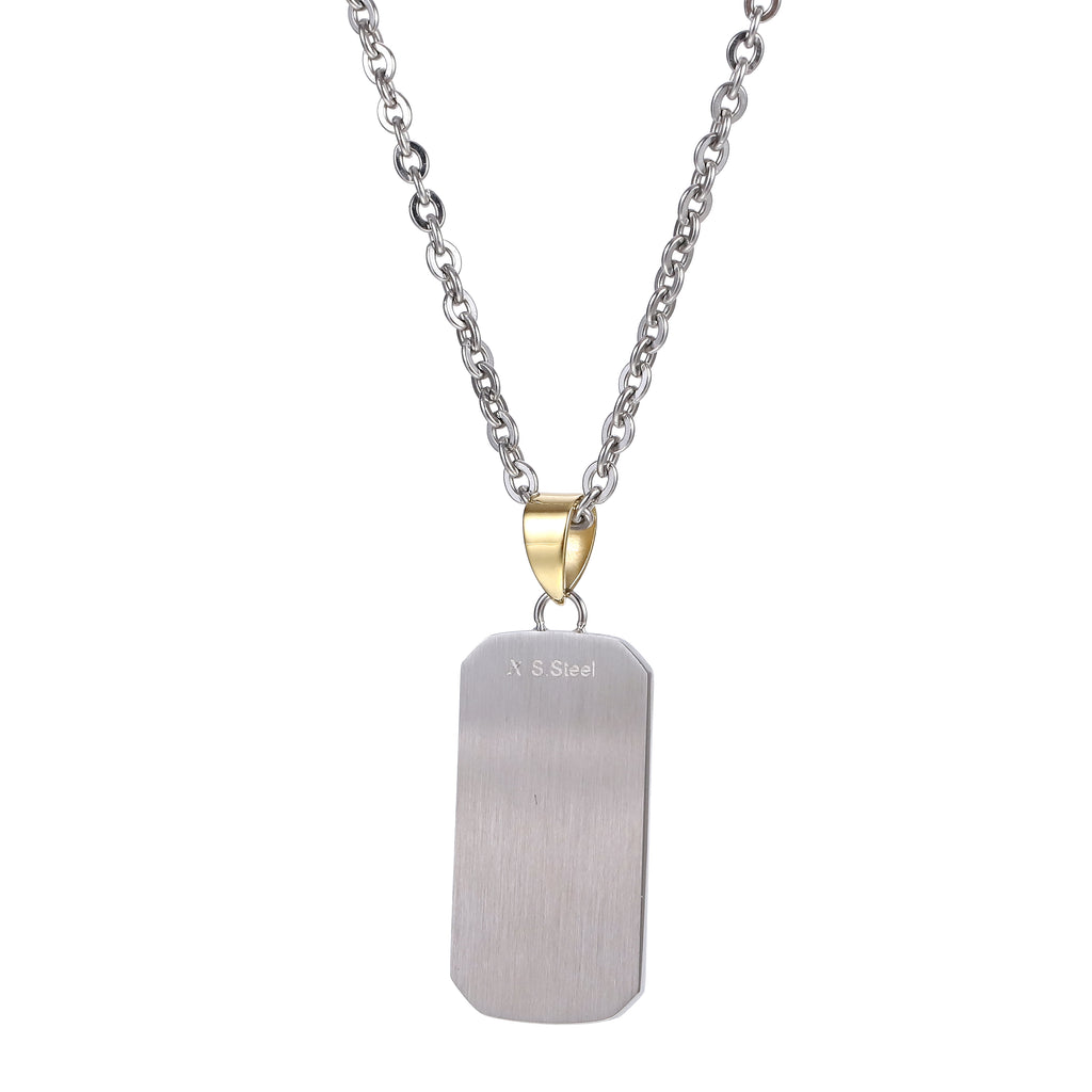 PSS1396 STAINLESS STEEL PENDANT WITH CROSS PATTERN