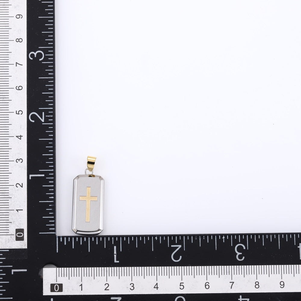 PSS1396 STAINLESS STEEL PENDANT WITH CROSS PATTERN