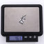 PSS1397  STAINLESS STEEL RECTANGLE PENDANT WITH ROCK DESIGN