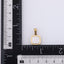 PSS1409 STAINLESS STEEL TWO-TONE SQUARE PENDANT