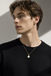 PSS1409 STAINLESS STEEL TWO-TONE SQUARE PENDANT