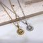 PSS1415 STAINLESS STEEL ROUND PENDANT WITH STAR