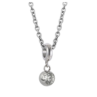 PSS238 STAINLESS STEEL PENDANT CZ