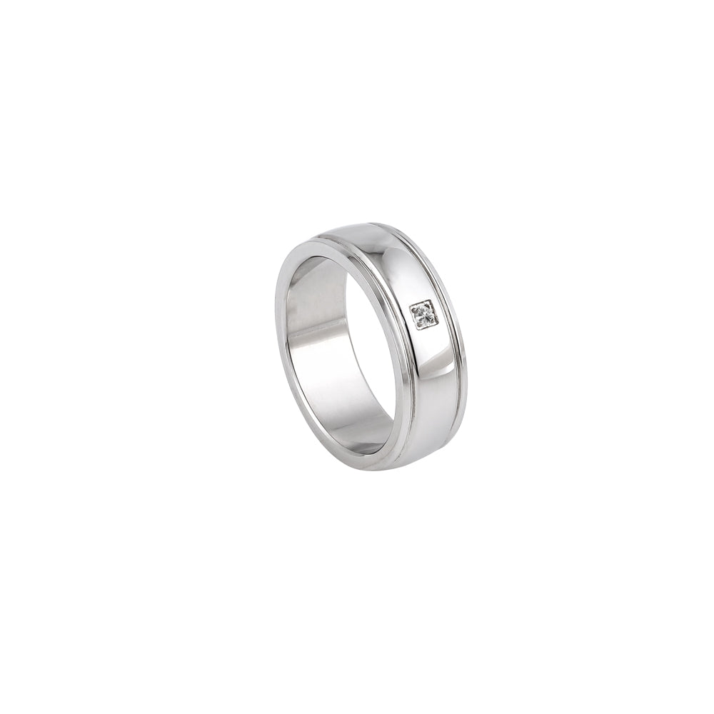 RSDM04.H STAINLESSS STEEL RING WITH CZ AAB CO..