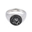 RSS1071 STAINLESS STEEL ROUND RING WITH ROSE AAB CO..
