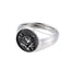 RSS1071 STAINLESS STEEL ROUND RING WITH ROSE