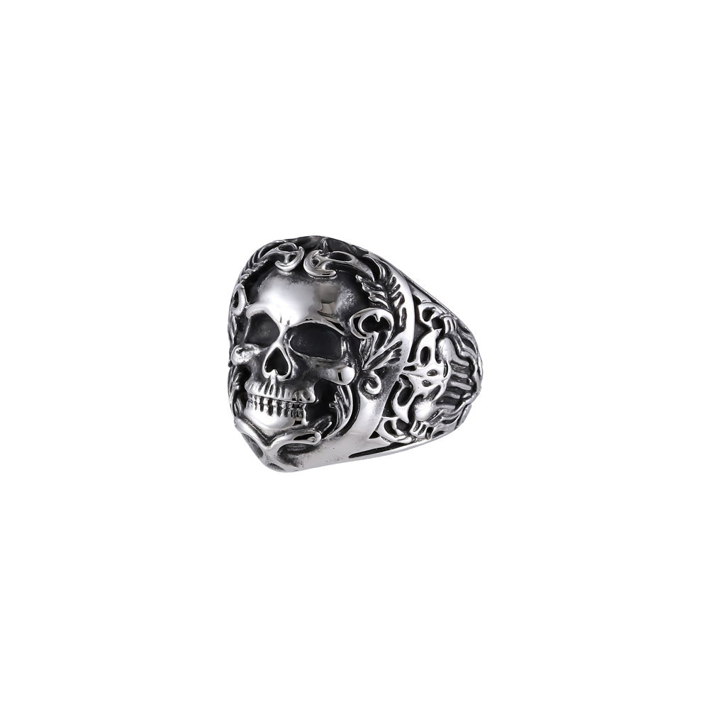 RSS1073 STAINLESS STEEL SKULL RING AAB CO..