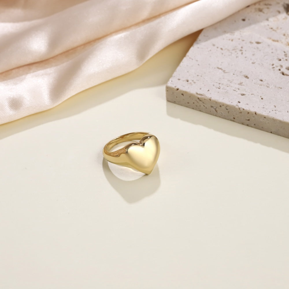 RSS1101 STAINLESS STEEL HEART RING