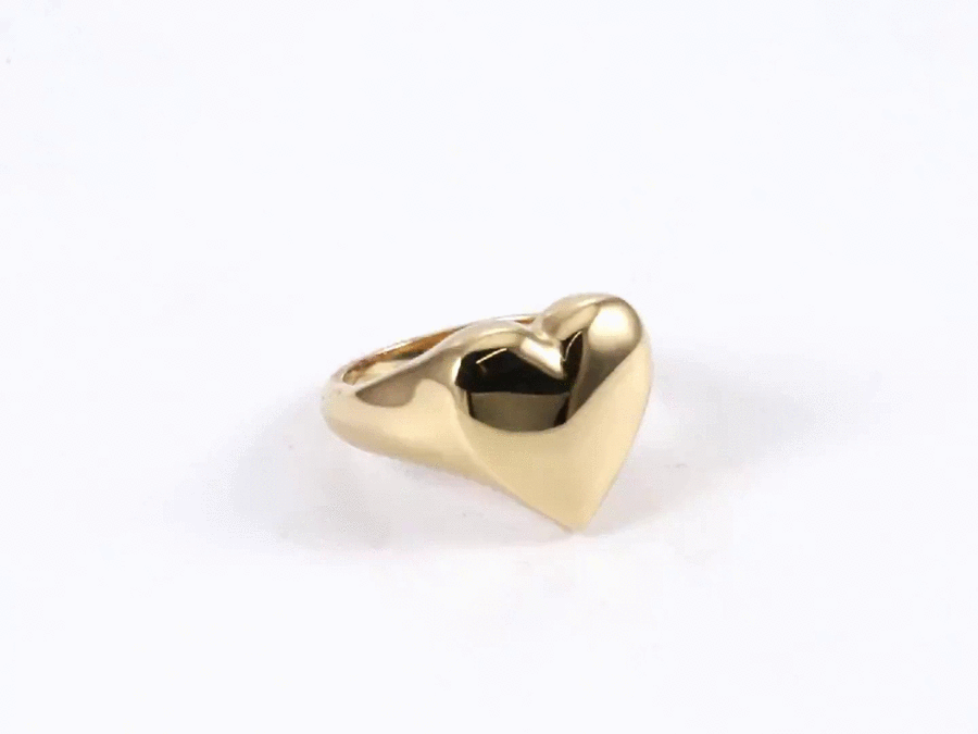 RSS1101 STAINLESS STEEL HEART RING