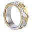 RSS1104 STAINLESS STEEL RING WITH ROCK SURFACE