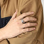RSS1105 STAINLESS STEEL RING WITH ROPE DESIGN