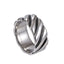 RSS1105 STAINLESS STEEL RING WITH ROPE DESIGN