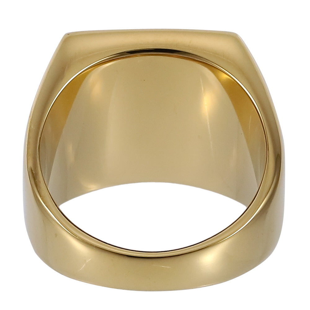 RSS1117 STAINLESS STEEL RING WITH NATURAL LAPIS