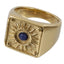 RSS1117 STAINLESS STEEL RING WITH NATURAL LAPIS