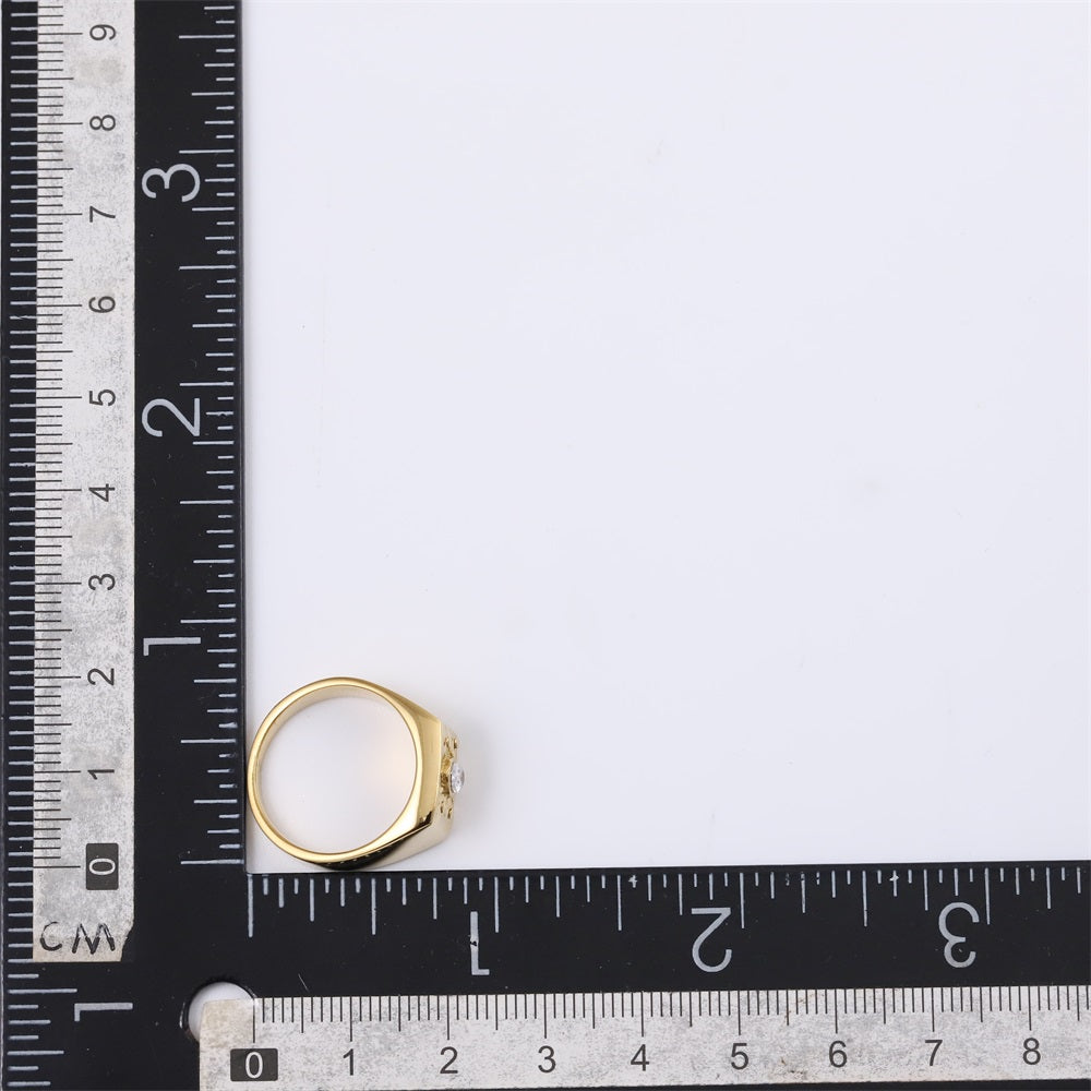 RSS1119 STAINLESS STEEL RING WITH CZ