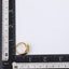 RSS1120 STAINLESS STEEL EVIL EYE RING WITH CZ