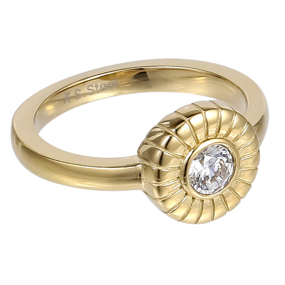 RSS1121 STAINLESS STEEL RING WITH CZ