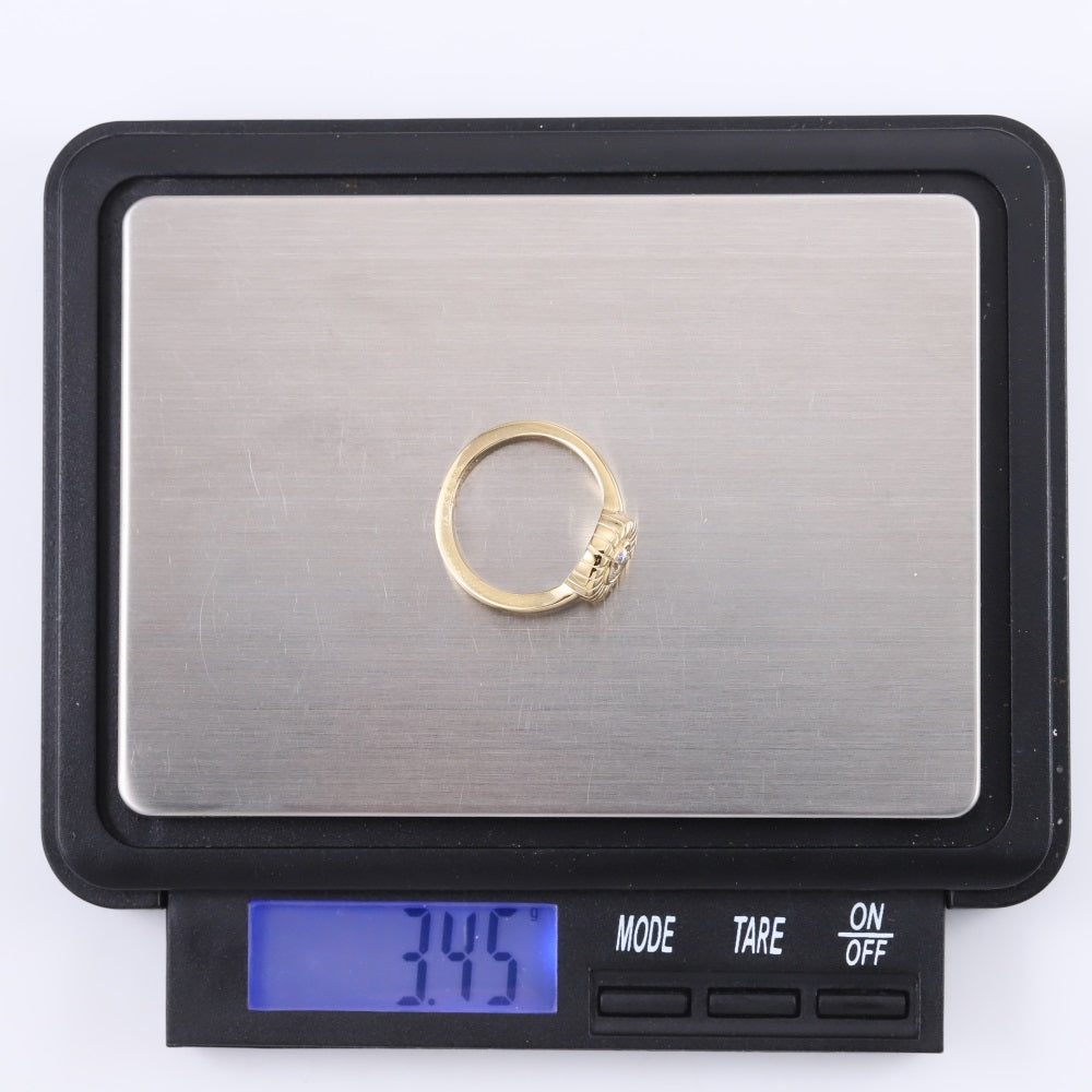 RSS1121 STAINLESS STEEL RING WITH CZ