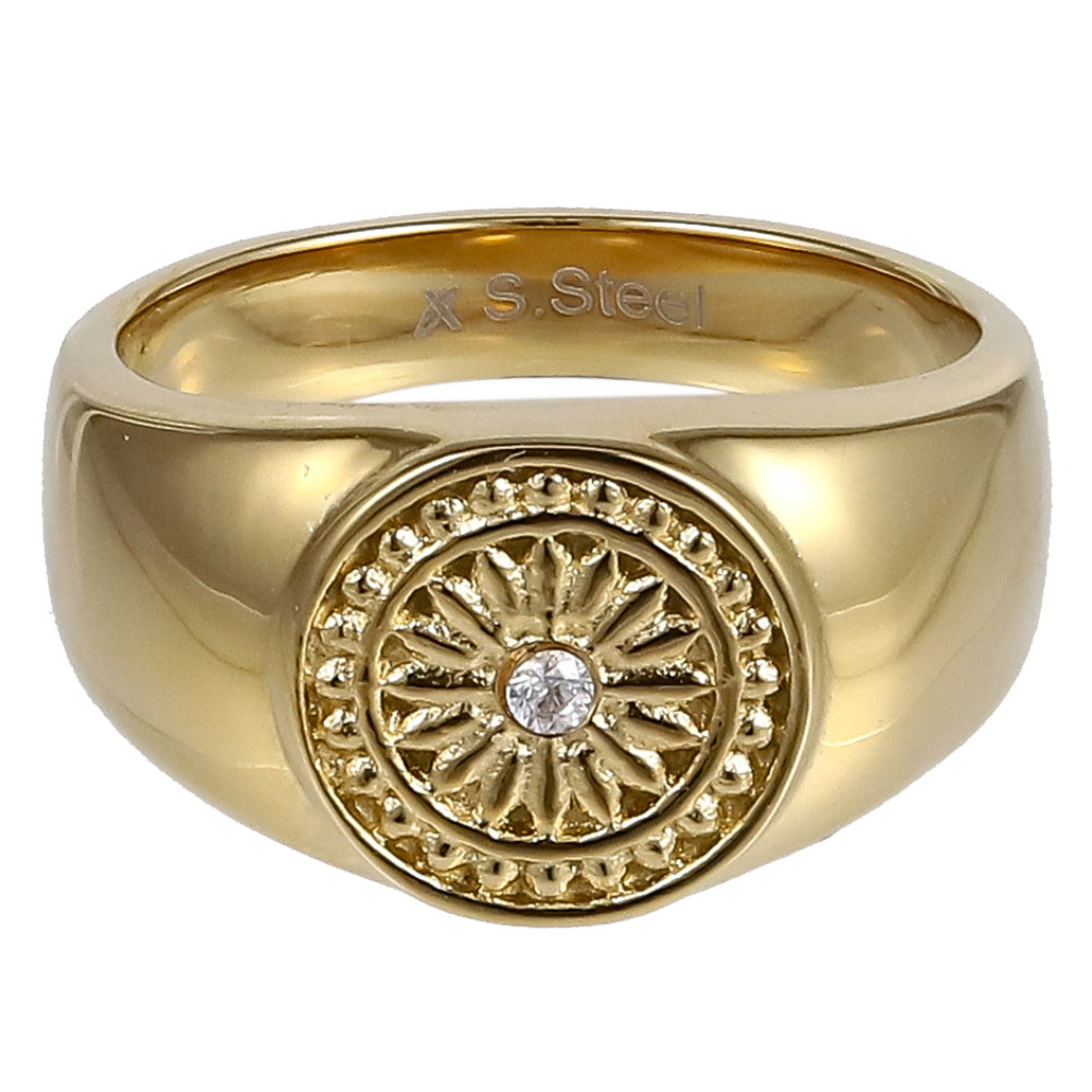 RSS1122 STAINLESS STEEL RING WITH CZ